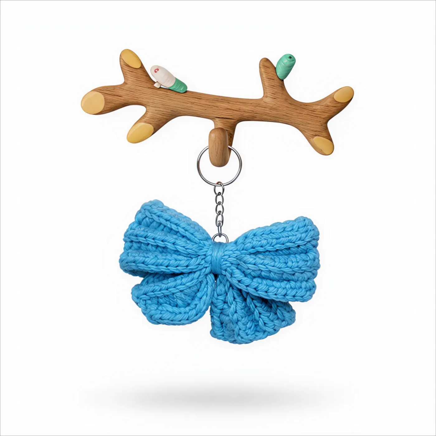 Blue Bow Crochet Key Chain, photo 5