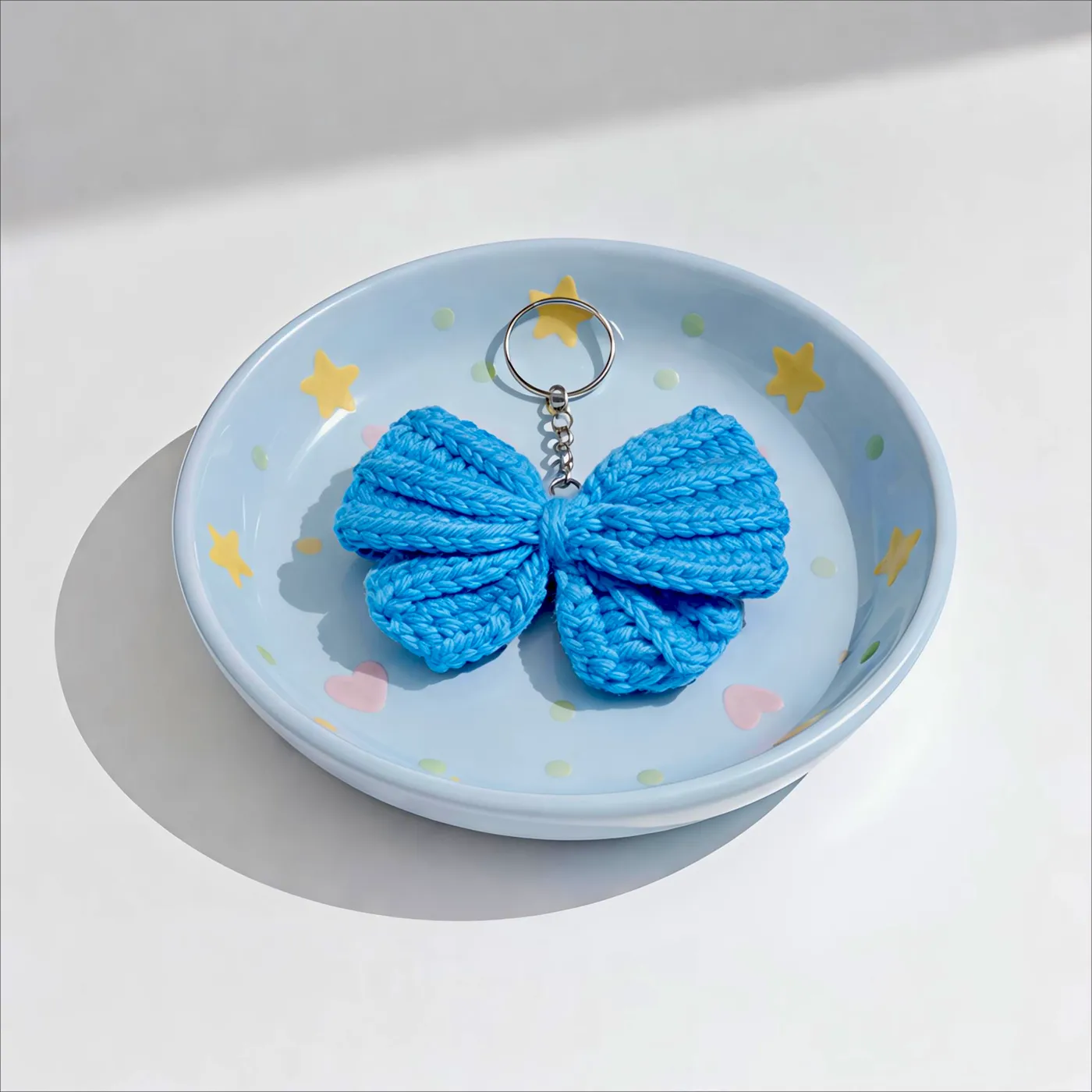 Blue Bow Crochet Key Chain, photo 7