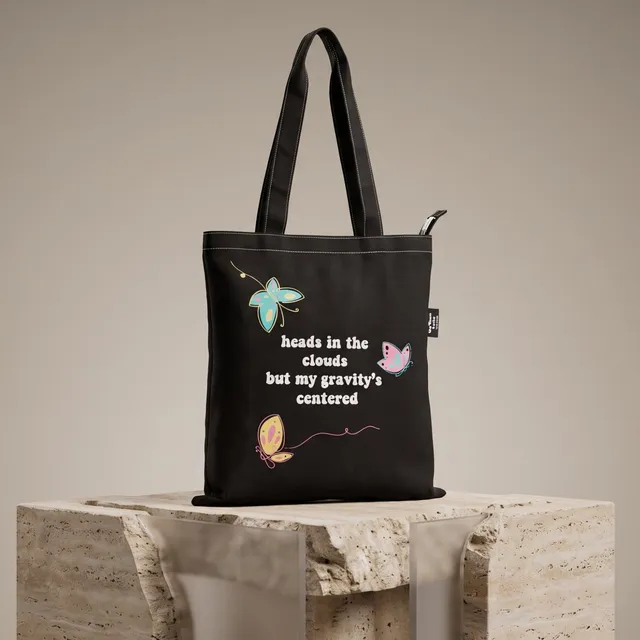 Heads In The Clouds Tote Bag