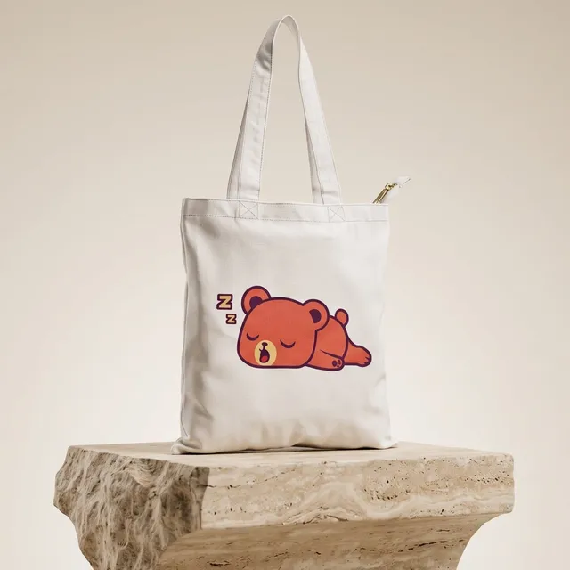 Lazy Bear Tote Bag