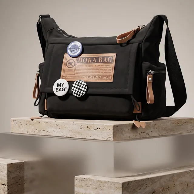 Black Stylish Crossbody Unisex Bag