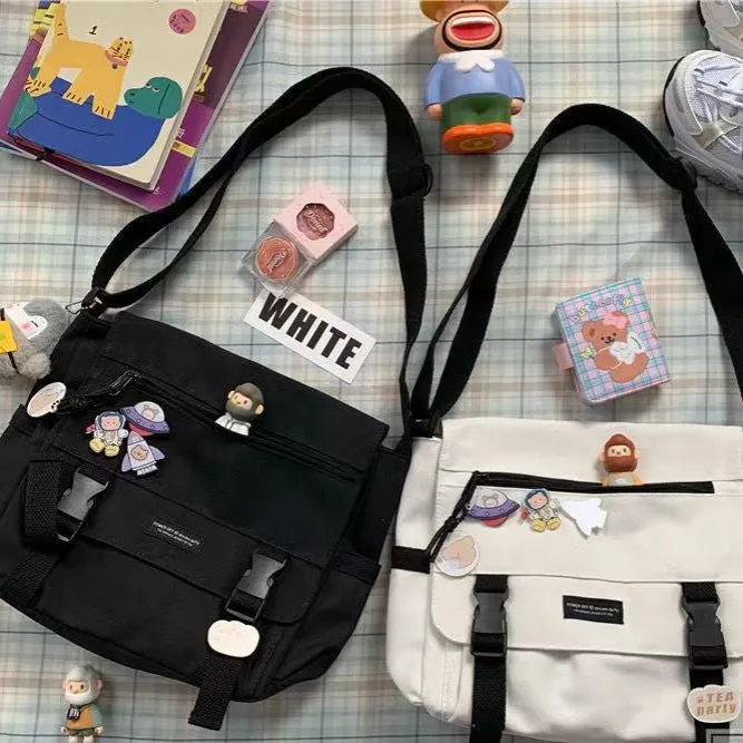 White Crossbody Unisex Bag, photo 6