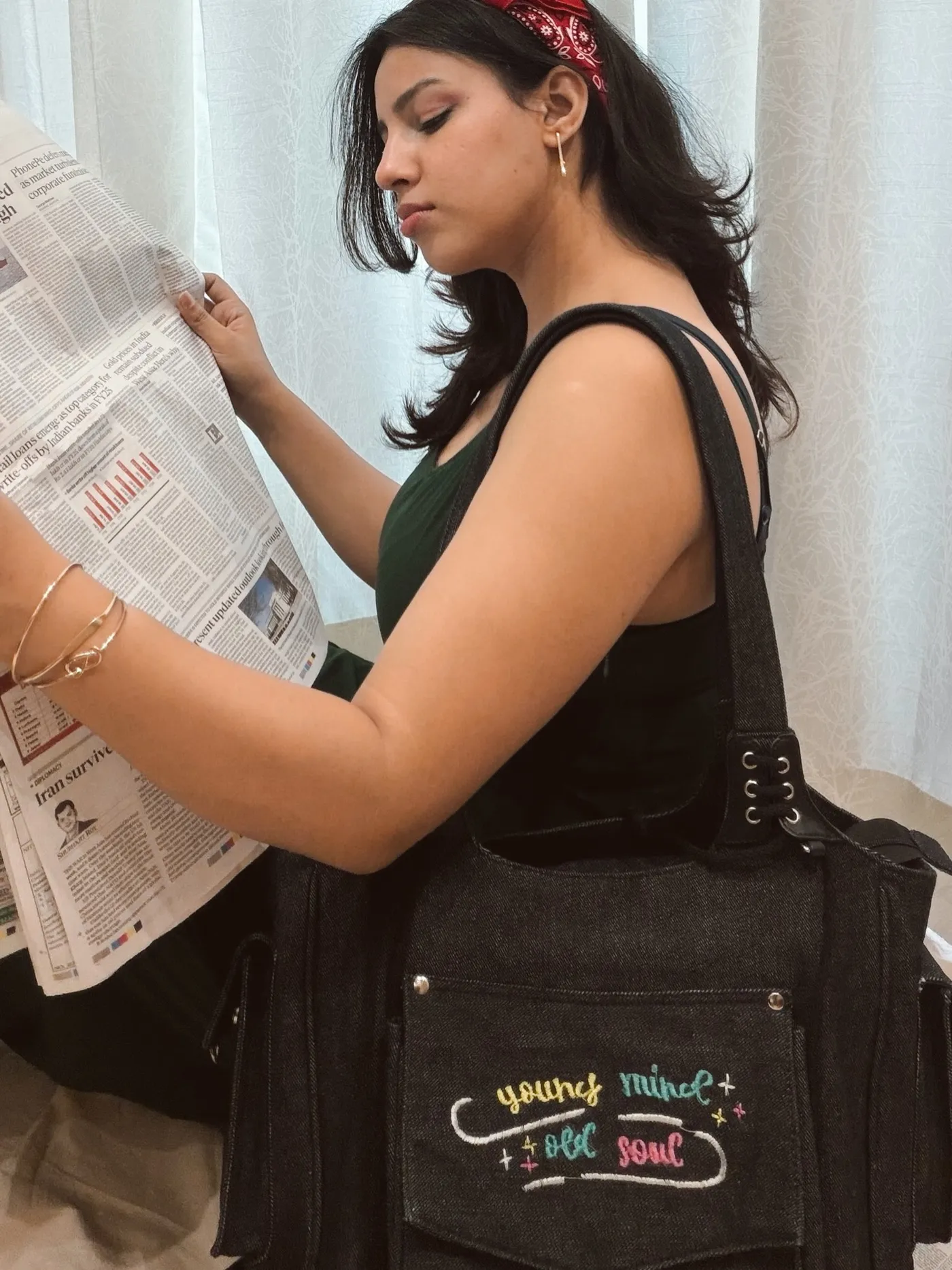 YMOS Denim Handbag, photo 6